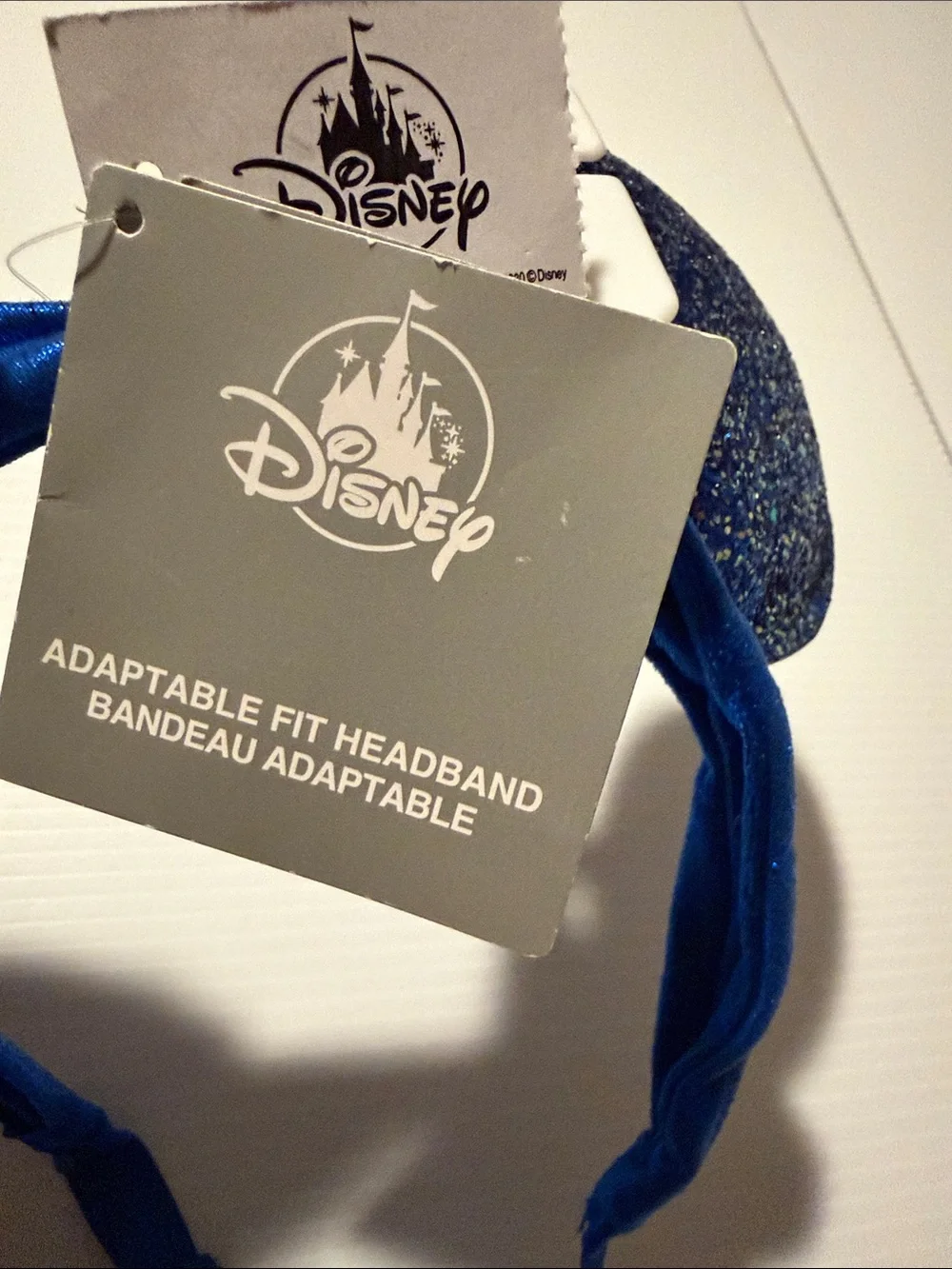Disney Royal Blue Glitter Mickey Ear Headband - Adjustable